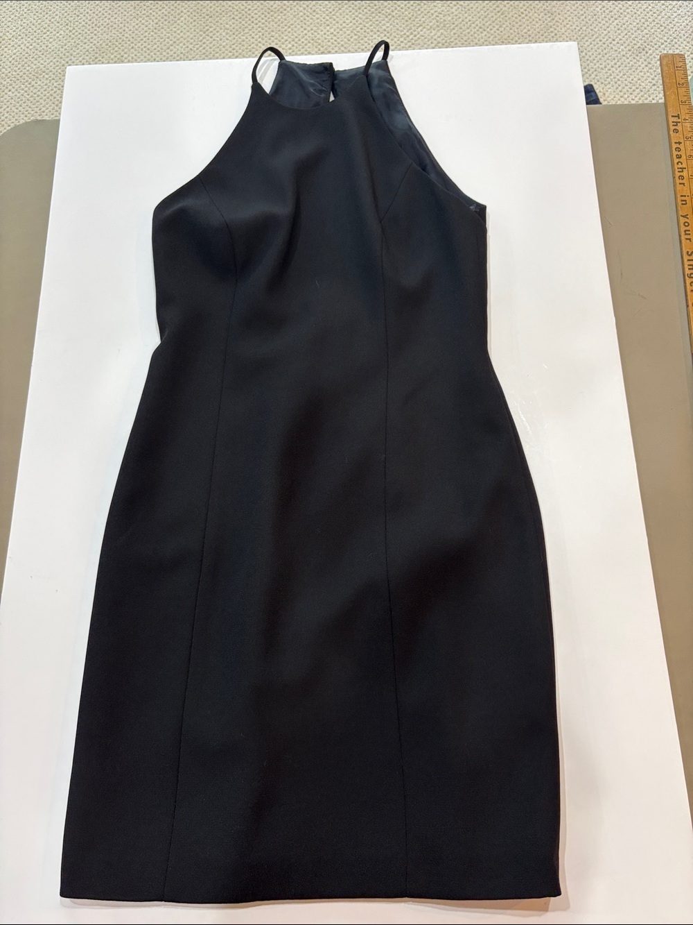 Laundry By Shelli Segal Black Halter Sheath Dress